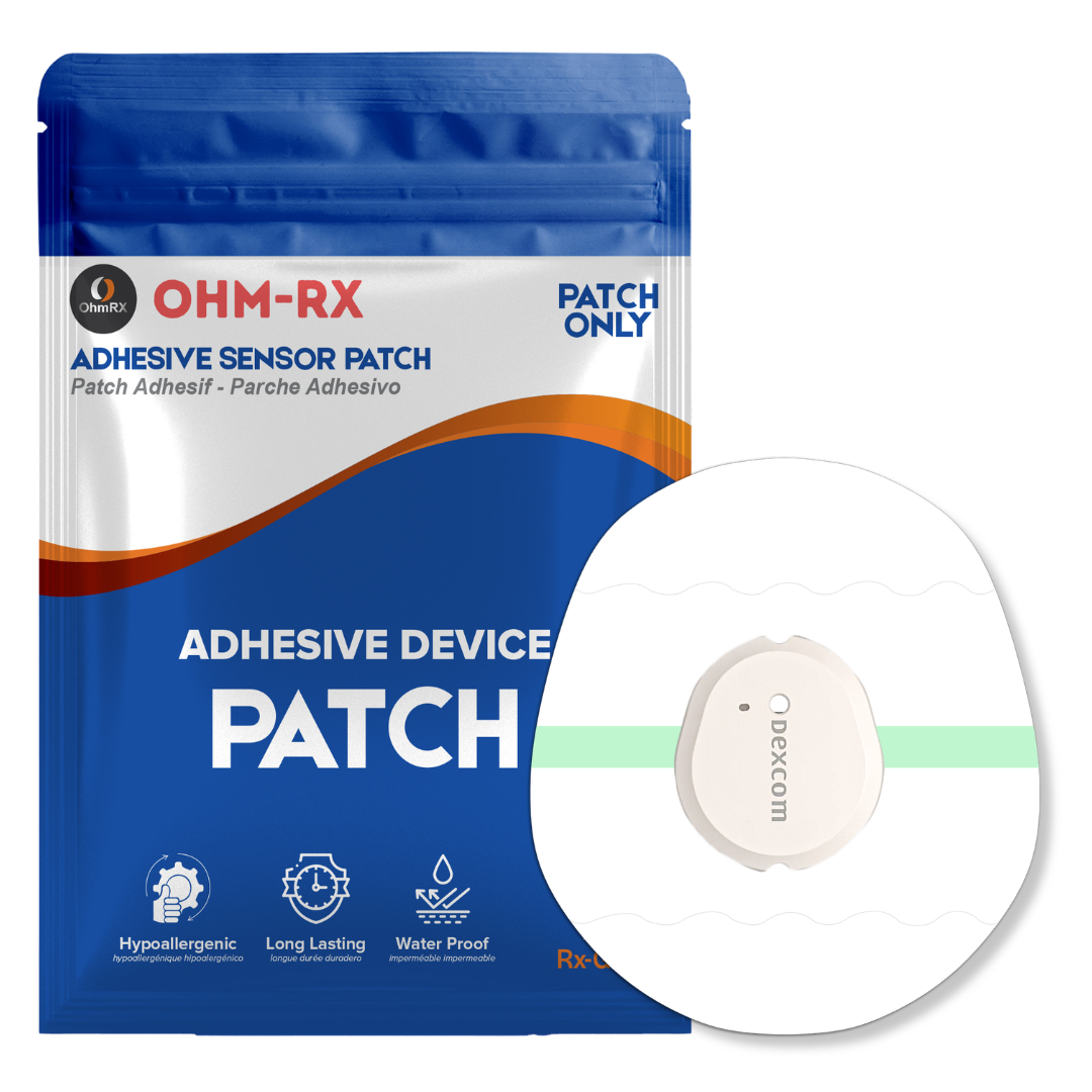 OhmRx Dexcom G7 Adhesive Patches – Waterproof, Pre‑Cut