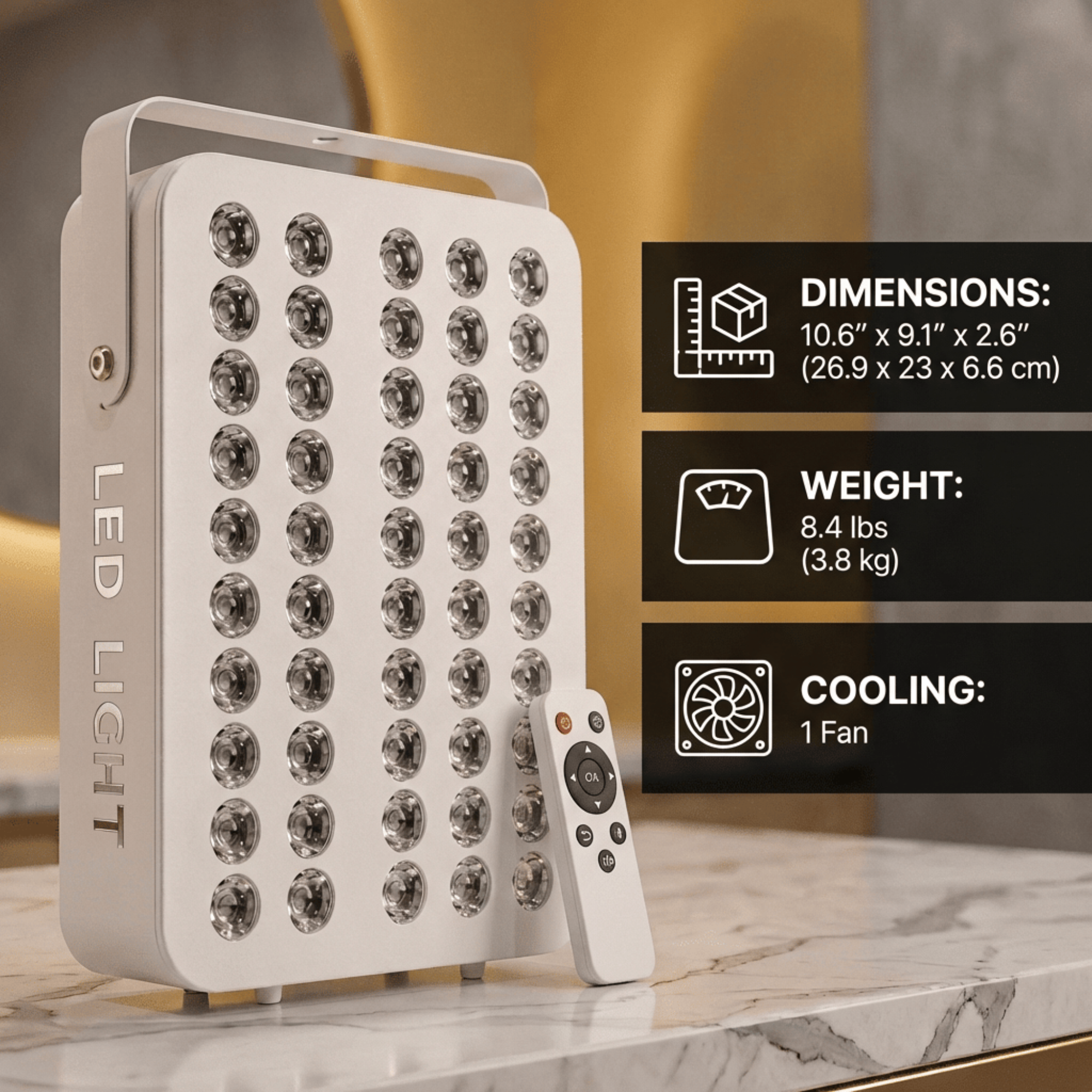 OhmRx RedLight Recovery Pro Panel FS7 – 7‑Wavelength Red & NIR LED Device