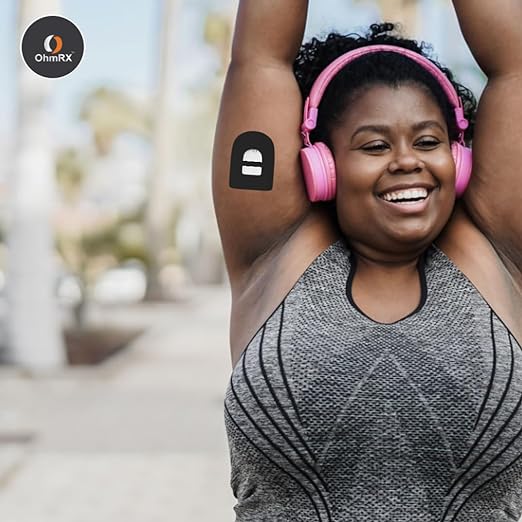 OhmRx Omnipod 5 Adhesive Patches – Waterproof, Pre‑Cut, With Strap