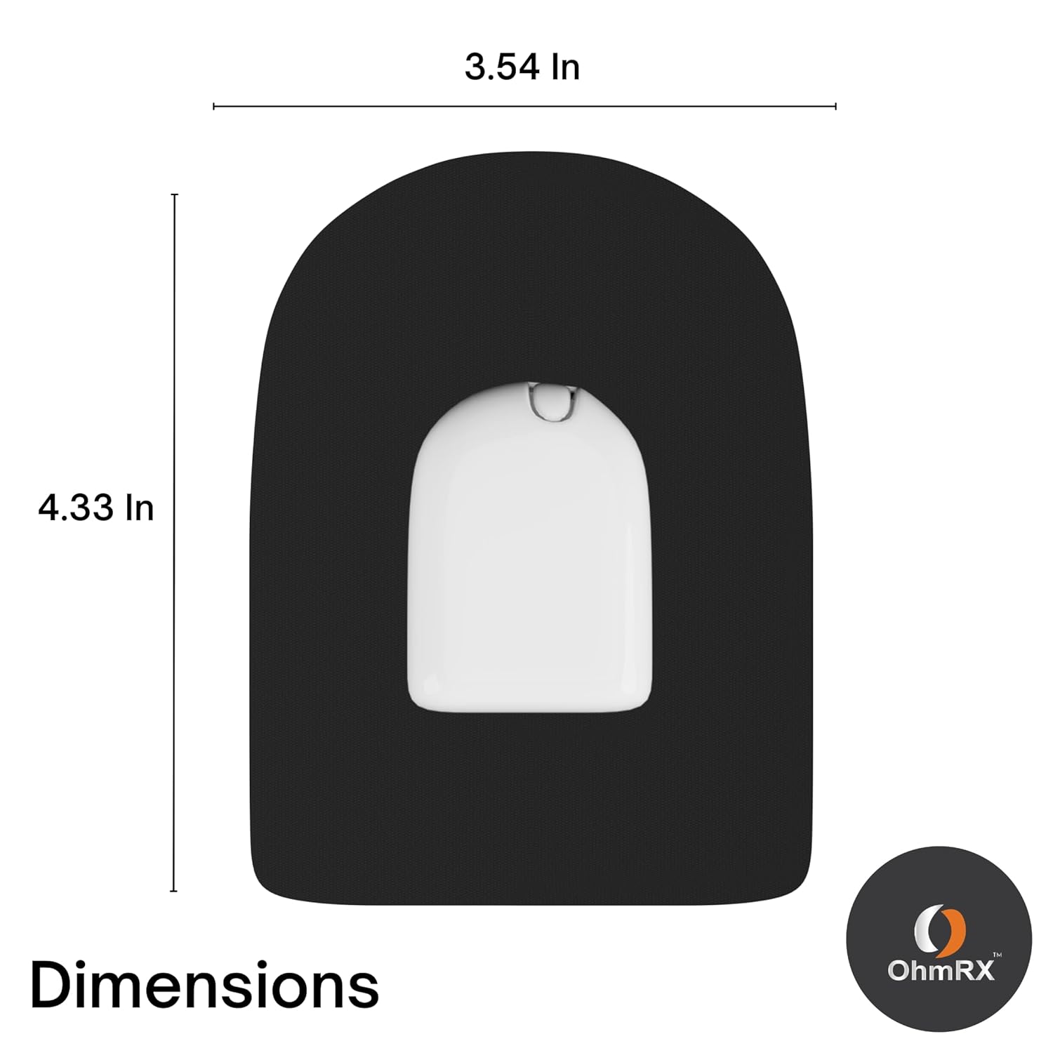 OhmRx Omnipod Adhesive Patches – Waterproof, Pre‑Cut