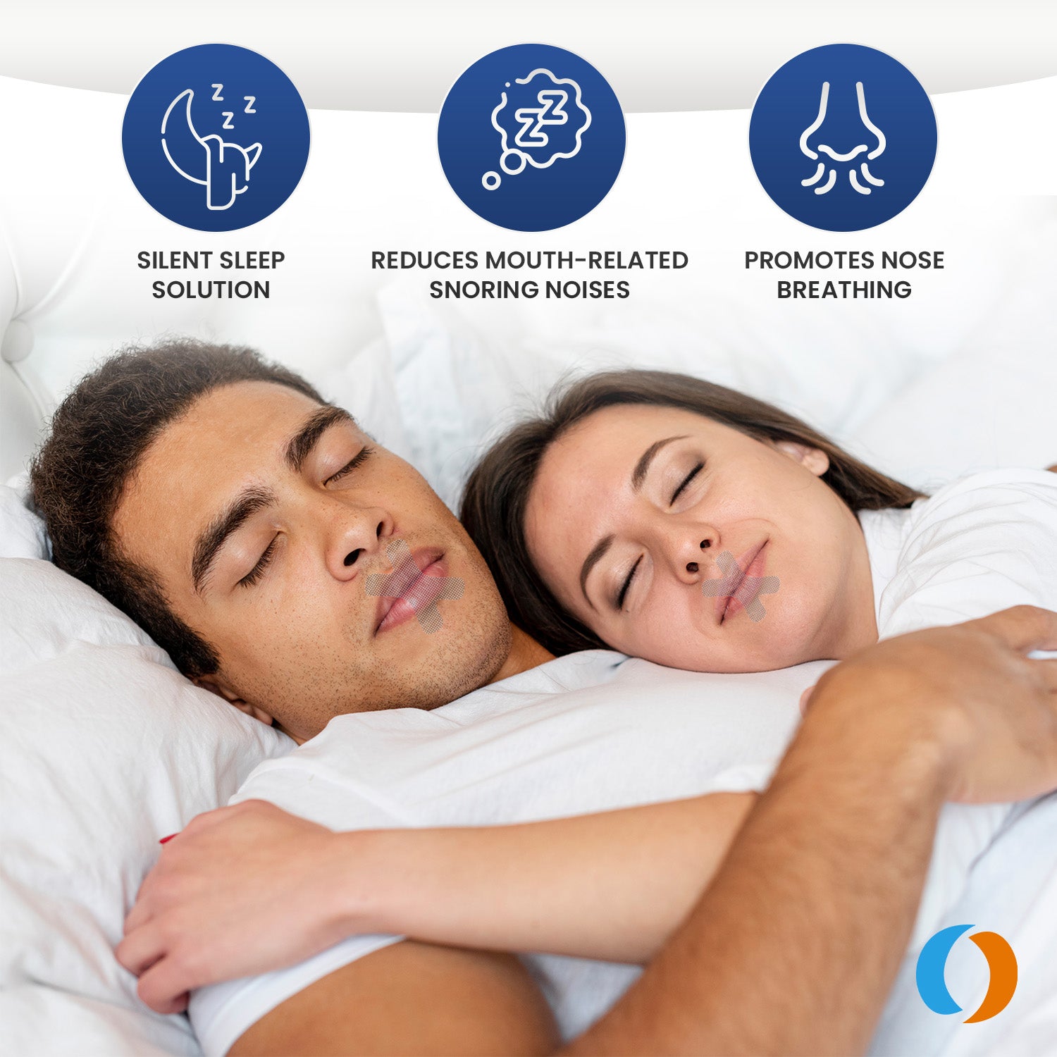 OhmRx Mouth Tape – X Clear | Gentle, Hypoallergenic Nighttime Breathing Strips (90 Count)