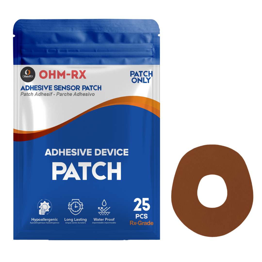 OhmRx Dexcom G7 Adhesive Patches – Waterproof, Pre‑Cut