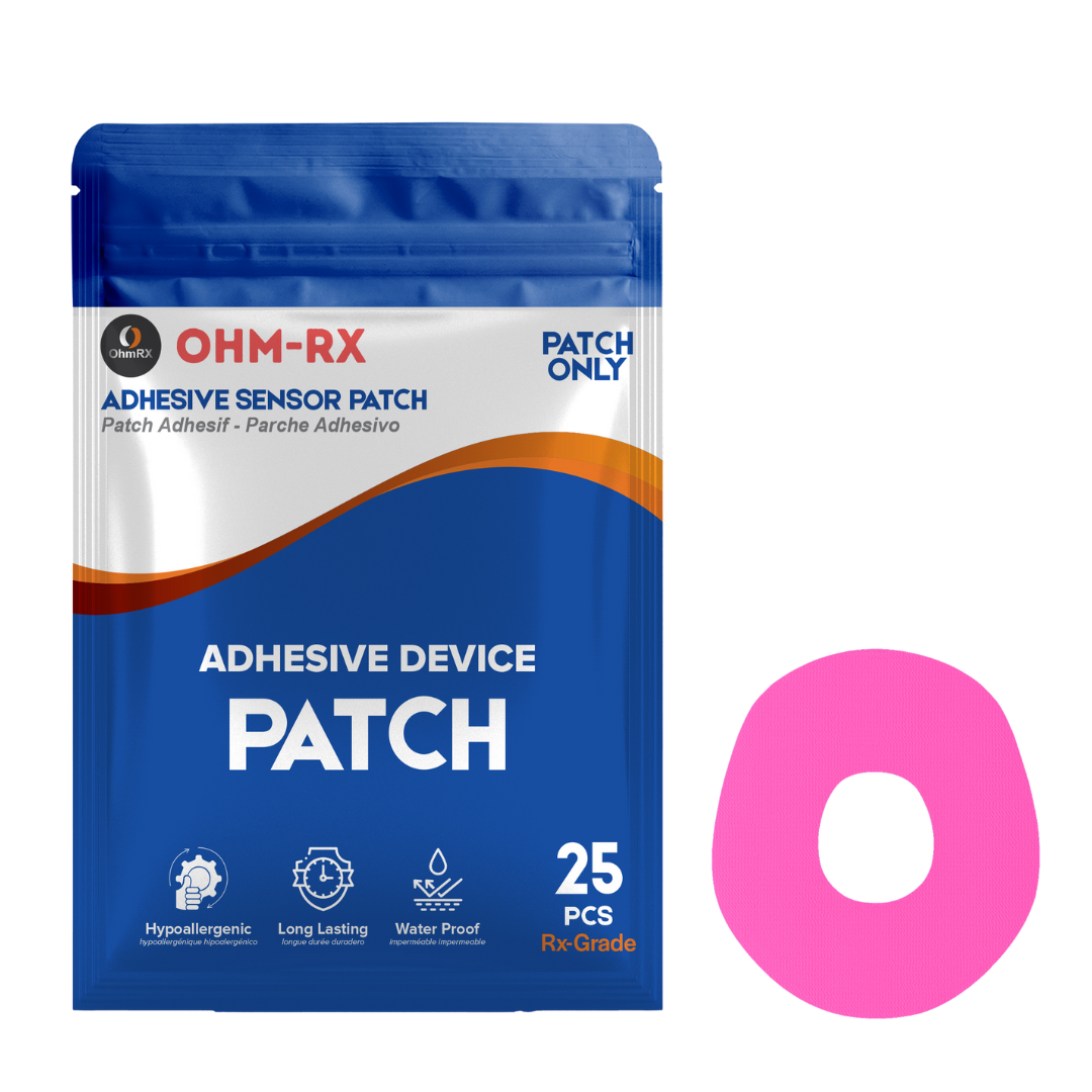 OhmRx Dexcom G7 Adhesive Patches – Waterproof, Pre‑Cut