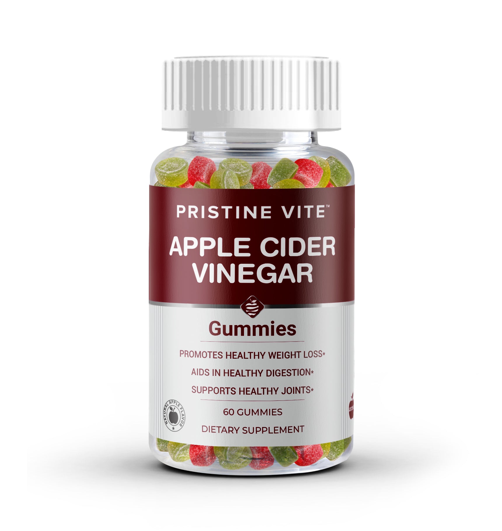 Pristine Vite Apple Cider Vinegar Gummies – 60 Count