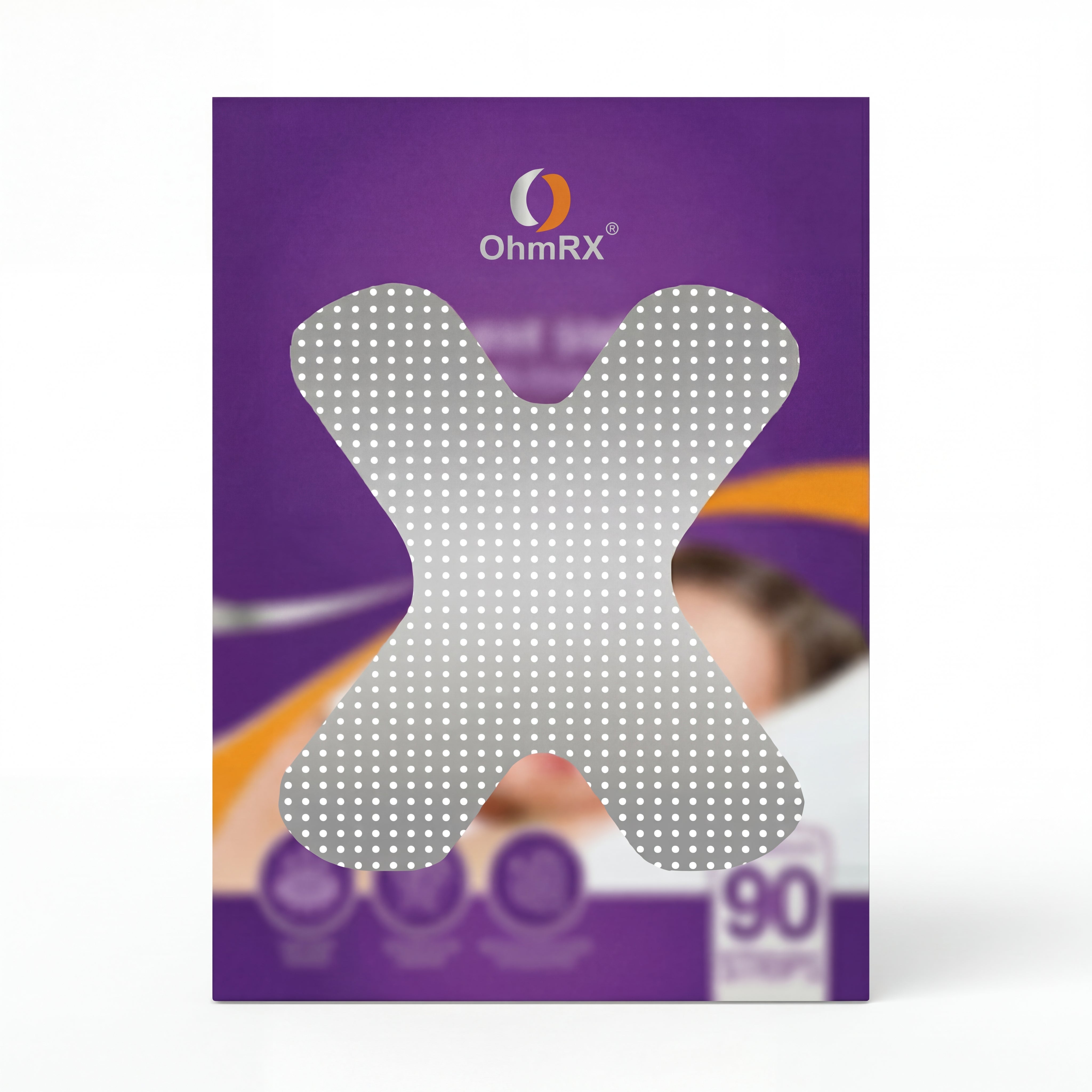 OhmRx Mouth Tape – X Clear | Gentle, Hypoallergenic Nighttime Breathing Strips (90 Count)