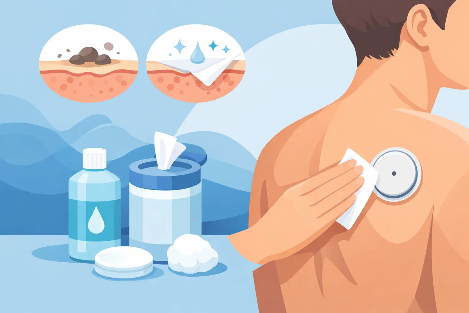 How to Clean Skin Before Sensor Placement