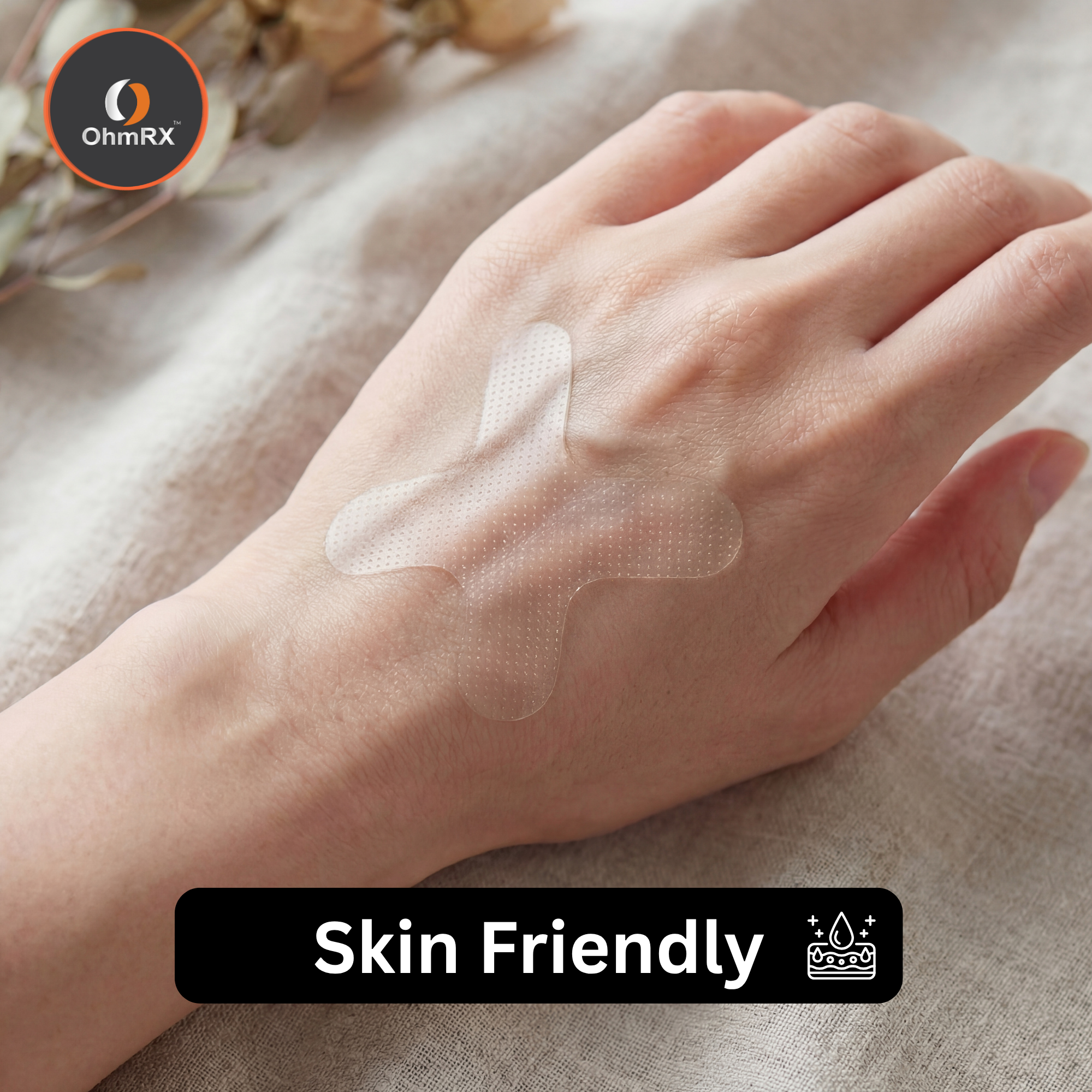 OhmRx Mouth Tape – X Clear | Gentle, Hypoallergenic Nighttime Breathing Strips (90 Count)