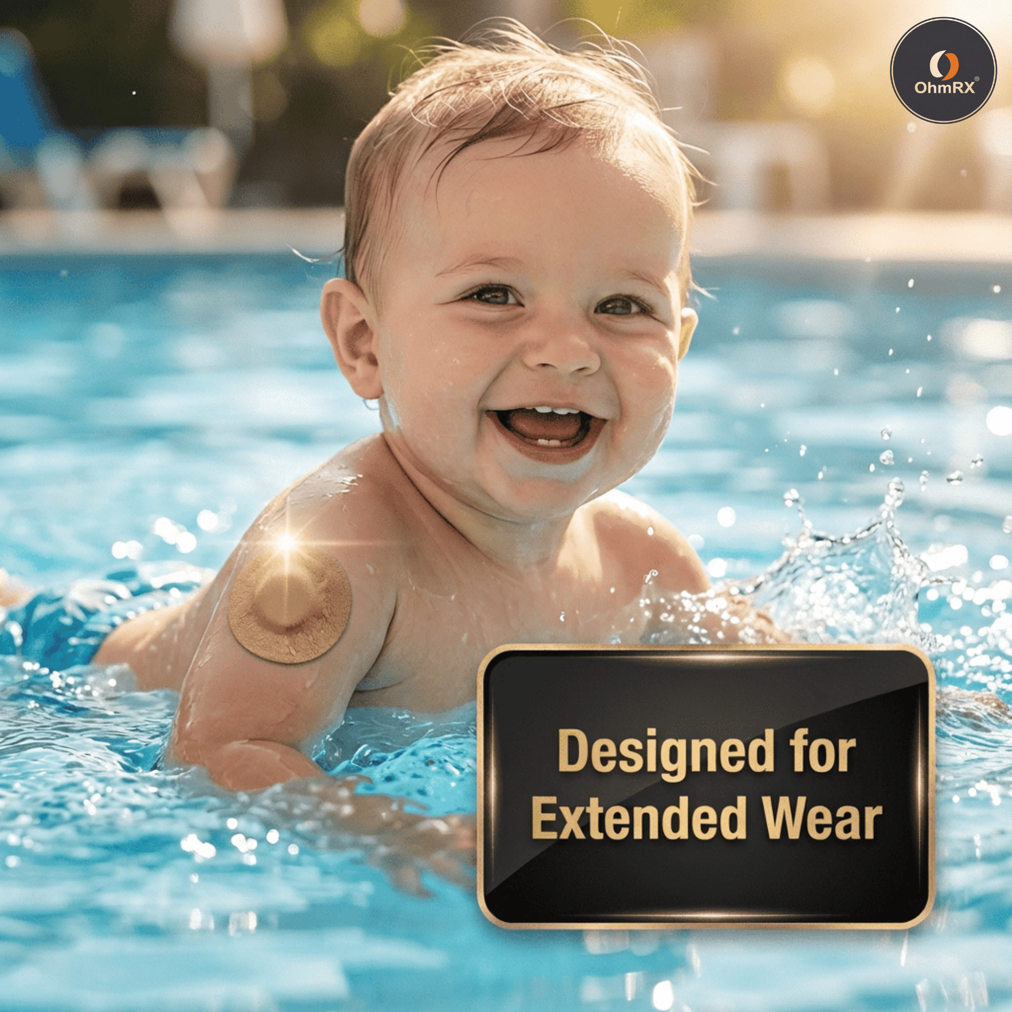 OhmRx Libre 3 / Lingo Patch + OHM PREP Wipe – Waterproof, Pre‑Cut