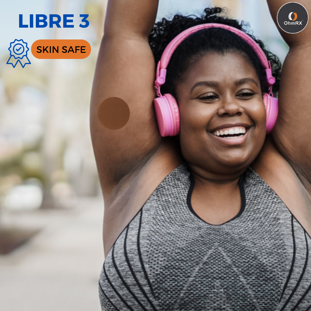 OhmRx Libre 3 / Lingo Patch + OHM PREP Wipe – Waterproof, Pre‑Cut