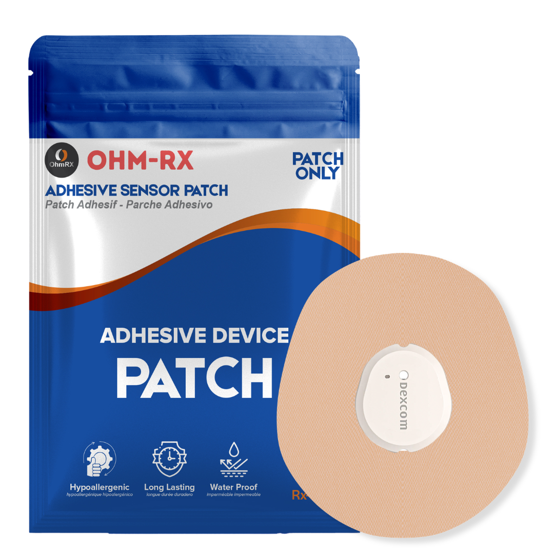 OhmRx Dexcom G7 Adhesive Patches – Waterproof, Pre‑Cut