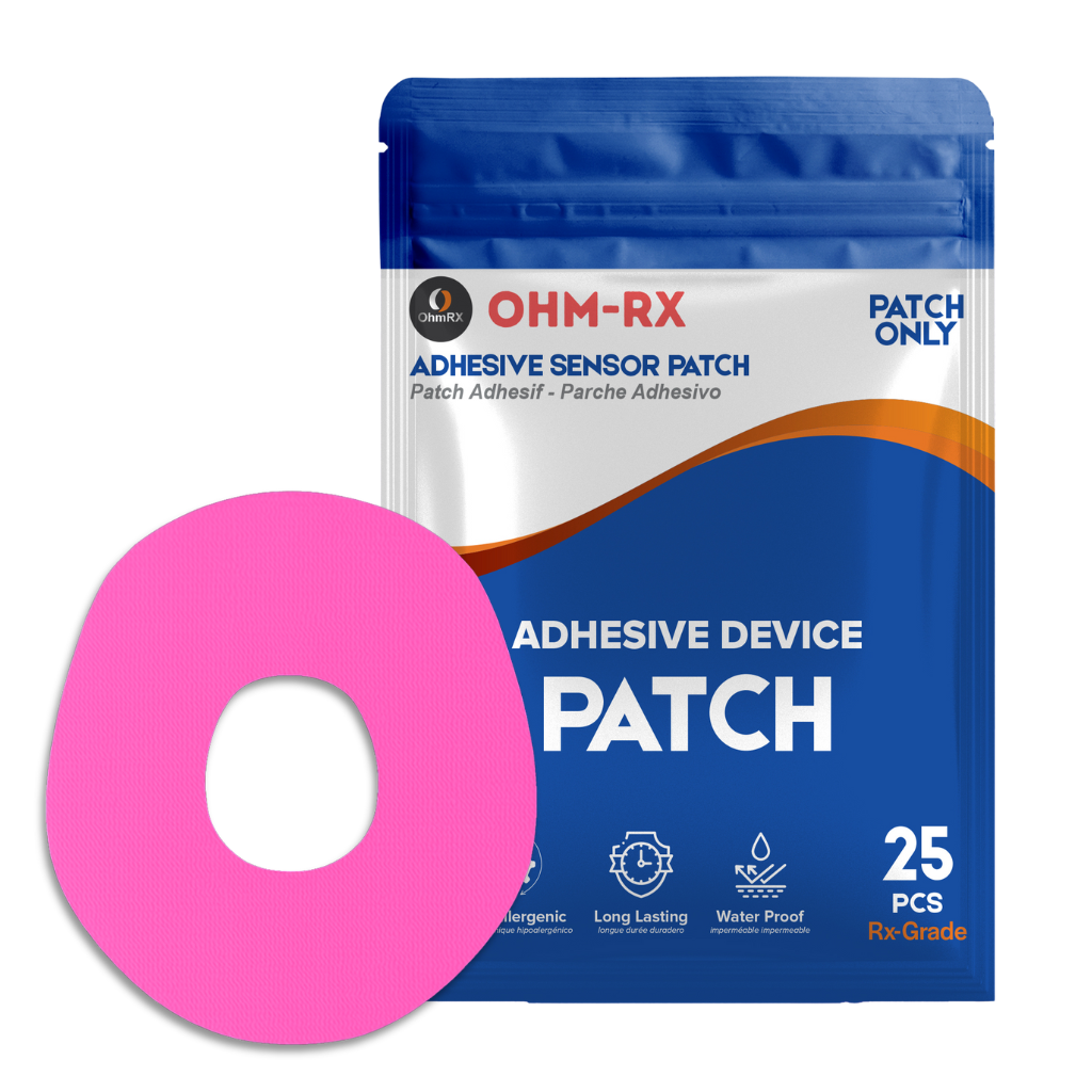 OhmRx Dexcom G7 Adhesive Patches – Waterproof, Pre‑Cut