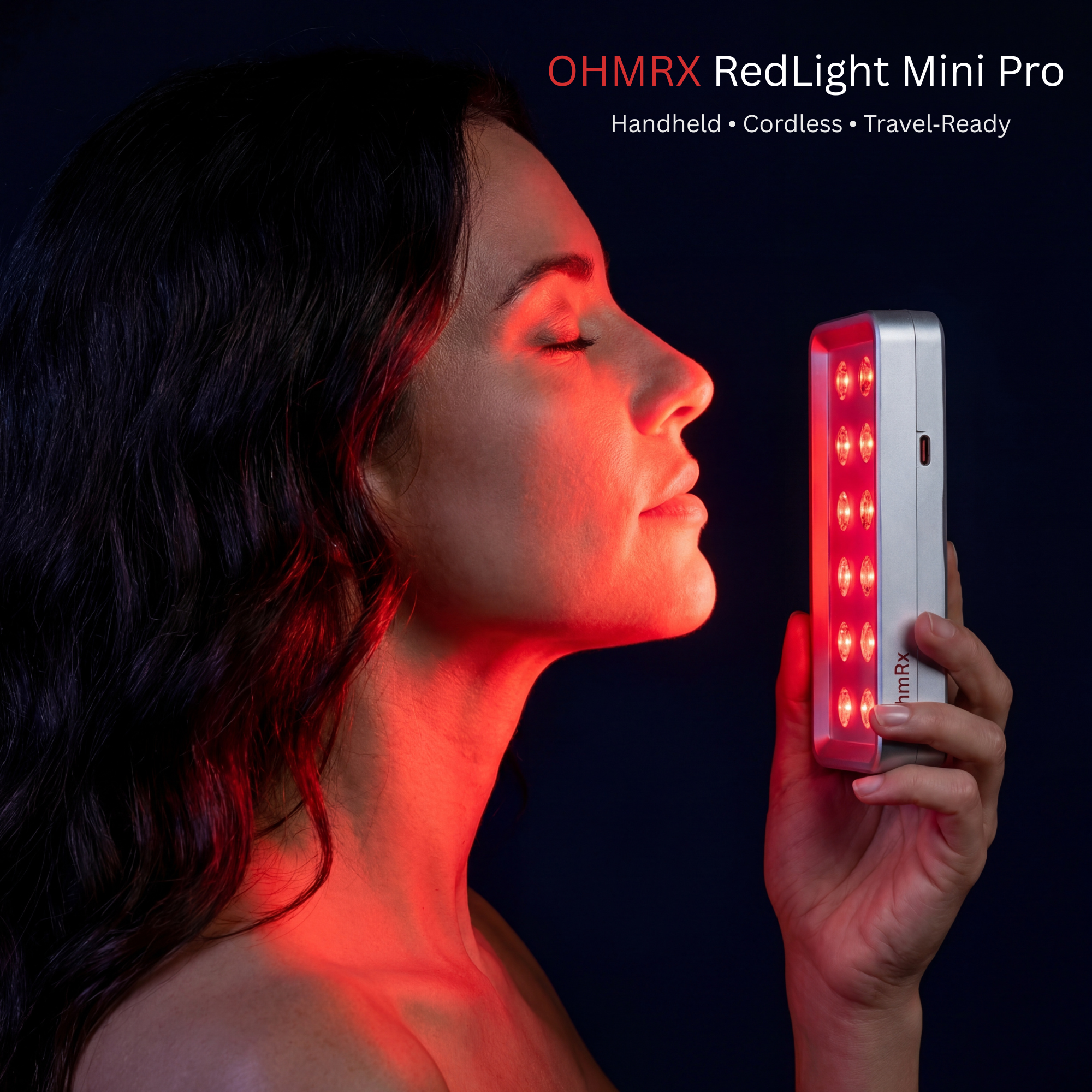 OhmRx RedLight Recovery Mini Pro – Portable Red & NIR LED Device