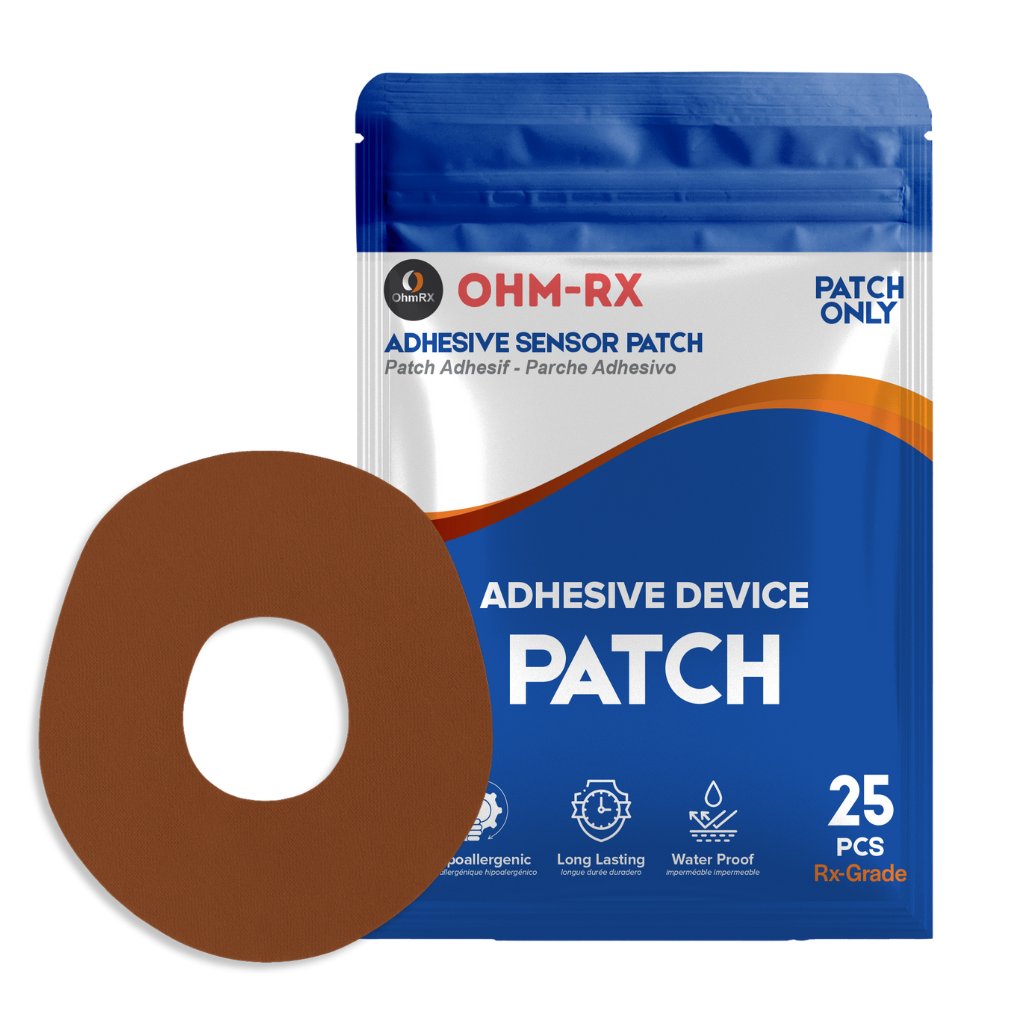 OhmRx Dexcom G7 Adhesive Patches – Waterproof, Pre‑Cut