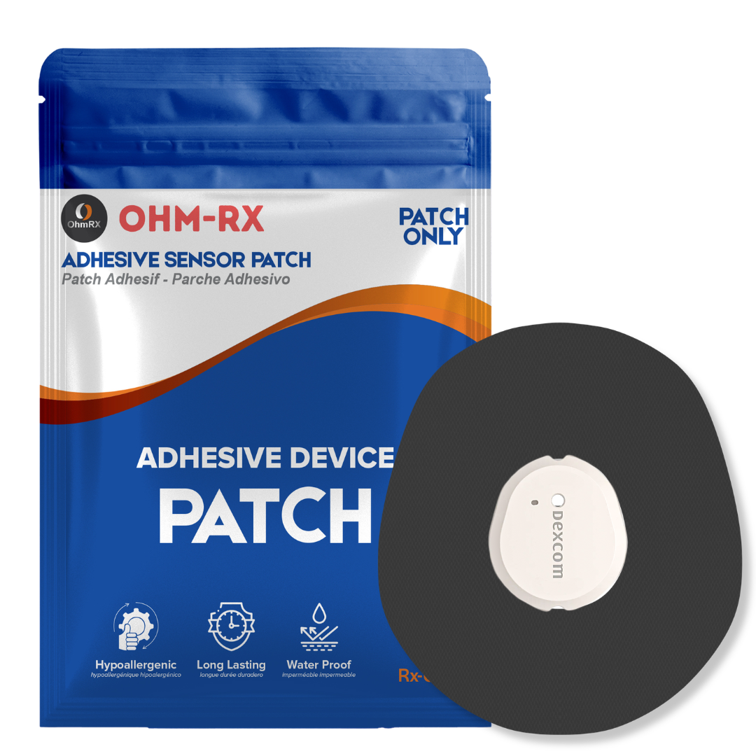 OhmRx Dexcom G7 Adhesive Patches – Waterproof, Pre‑Cut