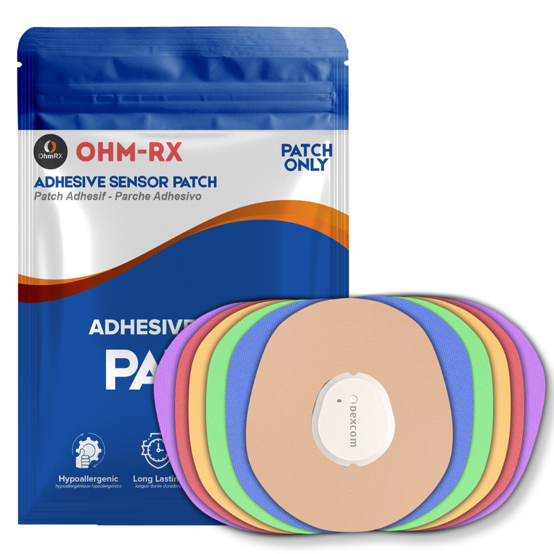 OhmRx Dexcom G7 Adhesive Patches – Waterproof, Pre‑Cut