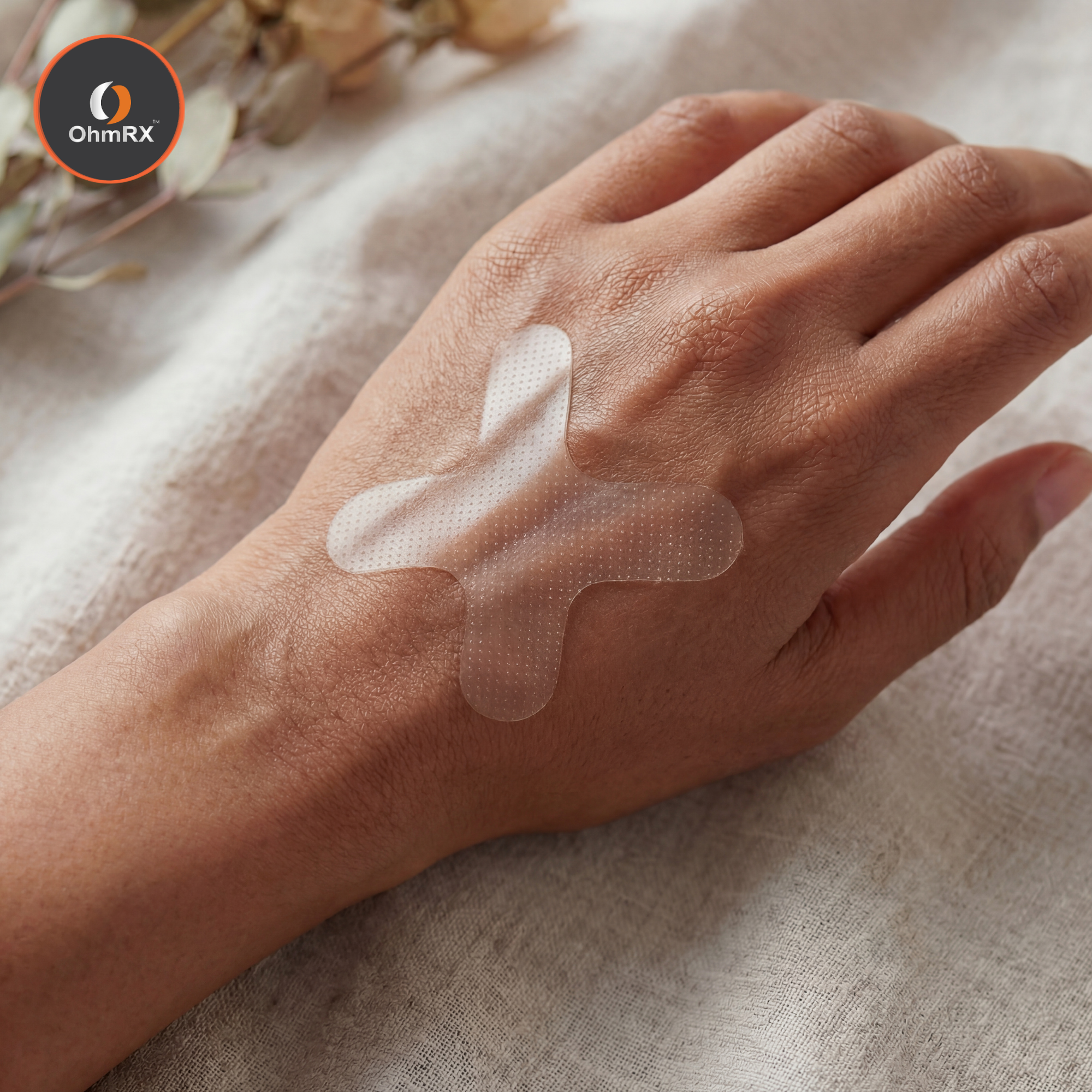 OhmRx Mouth Tape – X Clear | Gentle, Hypoallergenic Nighttime Breathing Strips (90 Count)