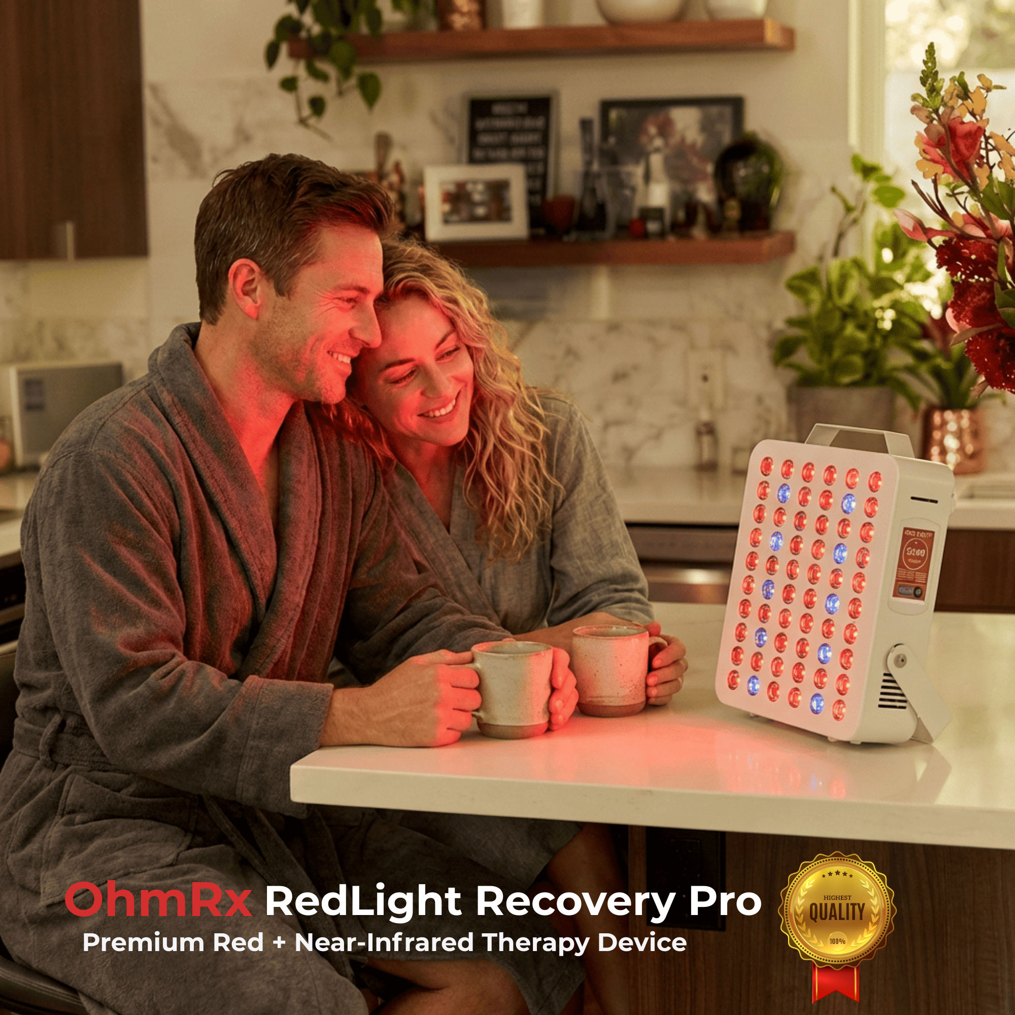 OhmRx RedLight Recovery Pro Panel FS7 – 7‑Wavelength Red & NIR LED Device