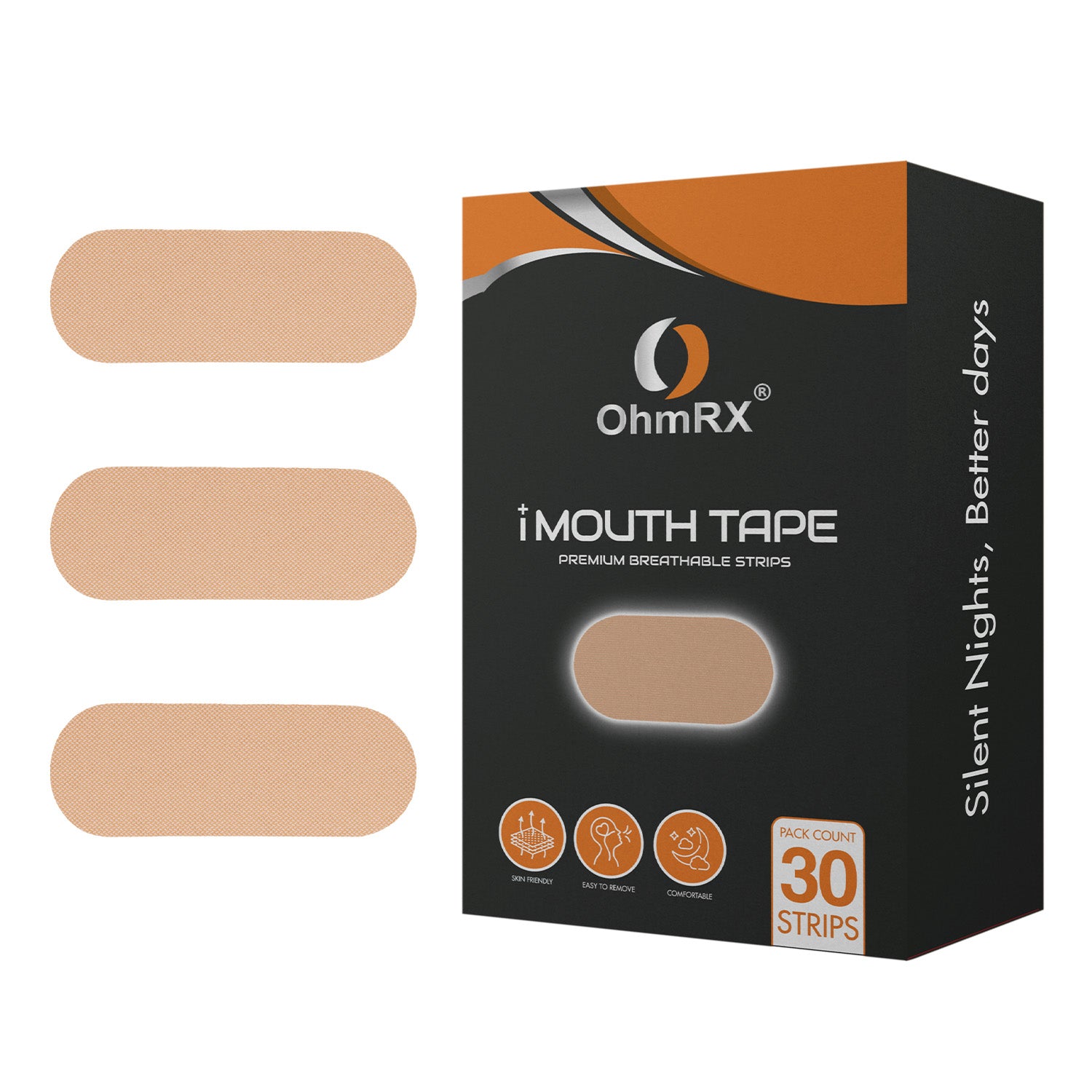 OhmRx Mouth Tape – Tan