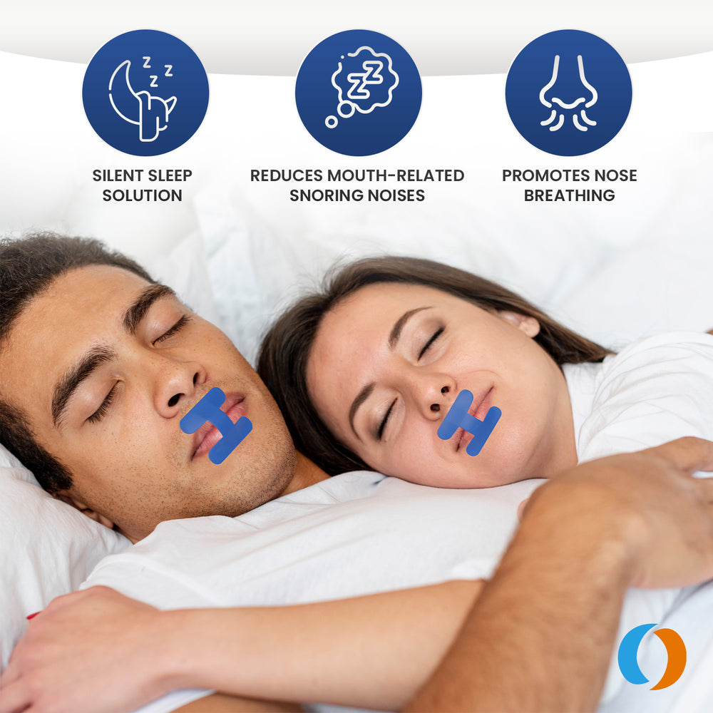 OHMRX Mouth Tape H Shape | Sleep Strip for Snoring