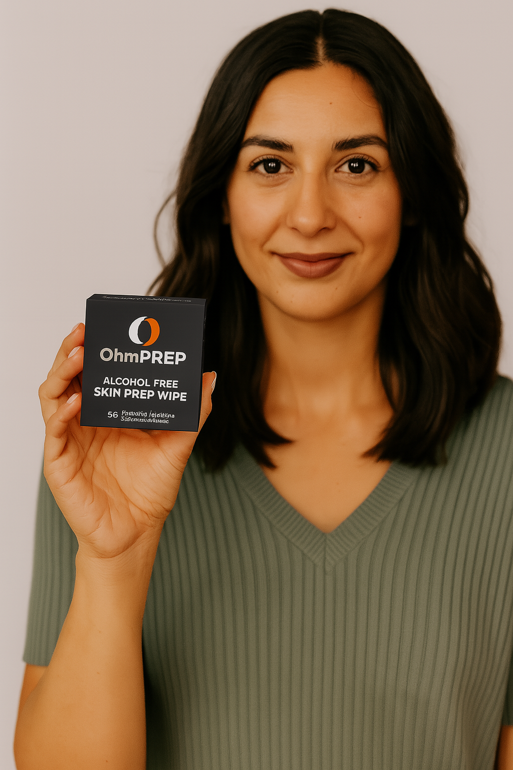 OHM PREP Alcohol‑Free Skin Prep Wipes – 50 Count