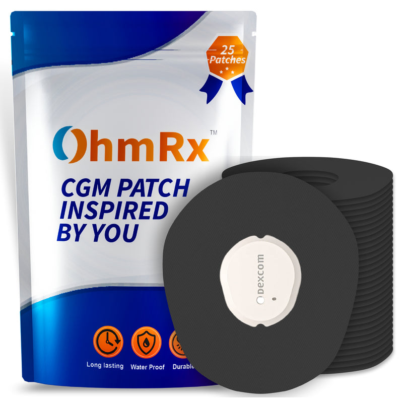OhmRx Dexcom G7 Adhesive Patches – Waterproof, Pre‑Cut