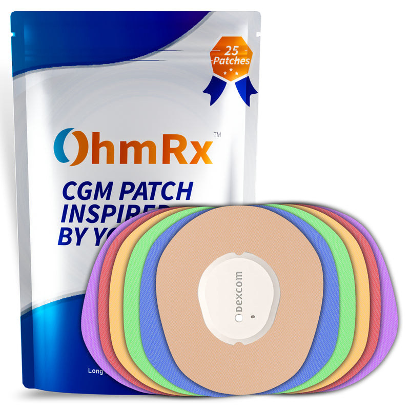 OhmRx Dexcom G7 Adhesive Patches – Waterproof, Pre‑Cut