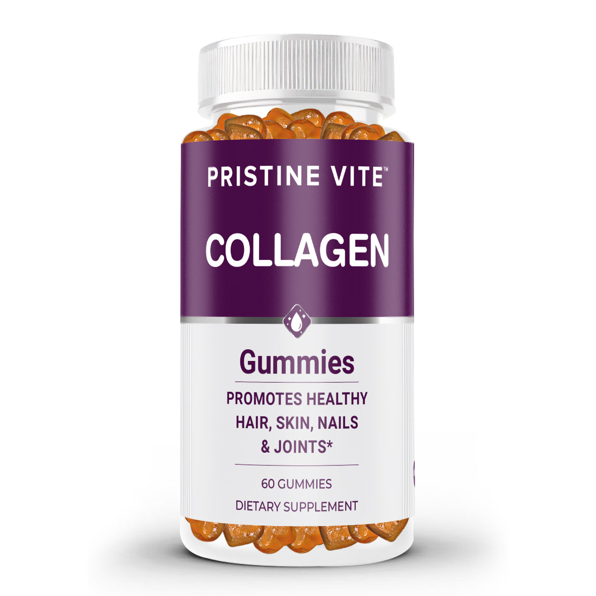 Pristine Vite Collagen Gummies – Tropical Fruit, 60 Gummies